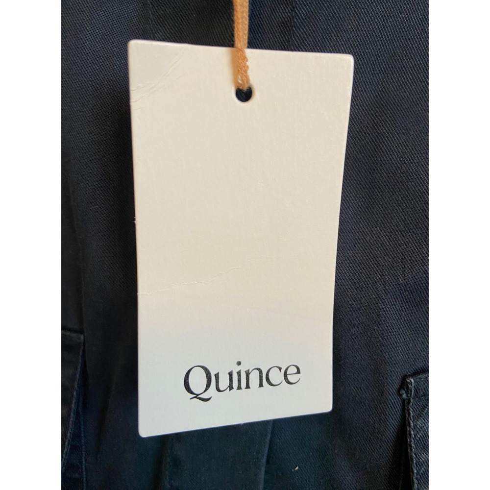 Quince Vintage Wash Tencel Utility Shirt Midnight Blue XL SCP001 Button Down - Picture 4 of 9